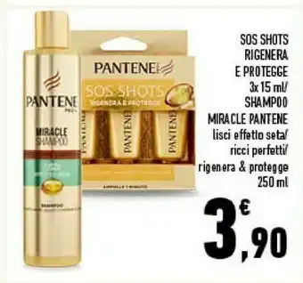 Conad Pantene Sos Shots Rigenera E Protegge/ Shampoo Miracle offerta