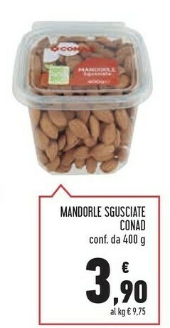 Conad Conad - Mandorle Sgusciate 400 G offerta