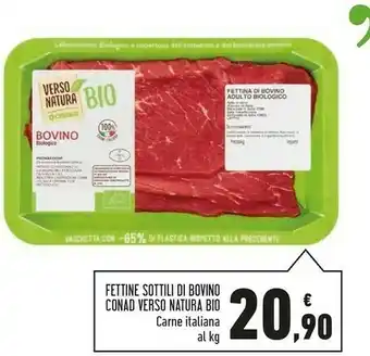 Conad Conad Verso Natura Bio Fettine Sottili Di Bovino offerta
