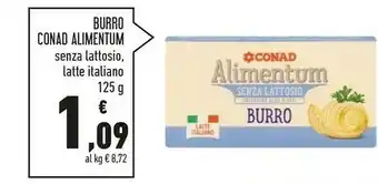 Conad Conad - Burro Alimentum Conad 125 G(ml) offerta