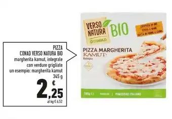 Conad Natura bio Conad Verso Pizza Margherita Kamut offerta