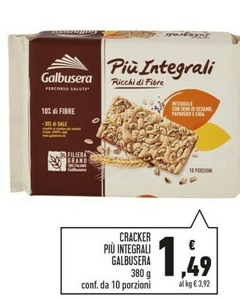 Conad Galbusera Cracker Piu Integrali offerta