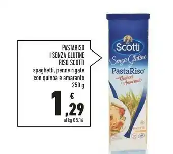 Conad Scotti Pasta Riso E Mais Spaghetti 250 G(ml) offerta