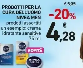 Conad Nivea Men Prodotti Per La Cura Dell'Uomo offerta