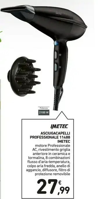Conad Imetec Asciugacapelli Professionale 11488 offerta