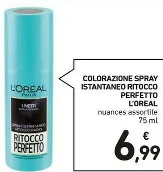 Conad L'Oreal Colorazione Spray Istantaneo Ritocco Perfetto offerta