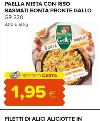 Oasi Gallo Paella Mista Con Riso Basmati Bontà Pronte offerta