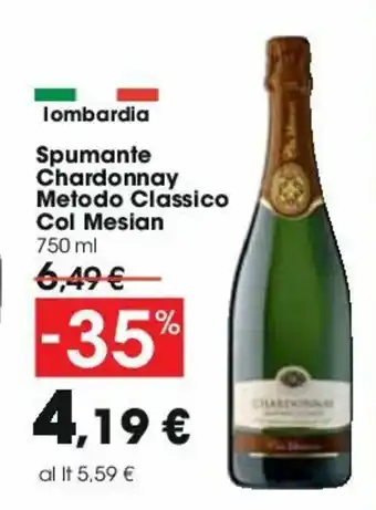 Col Mesian Spumante Chardonnay Metodo Classico 750ml