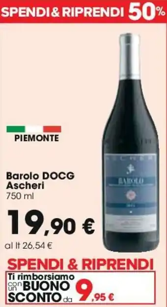 Carrefour Ascheri Barolo DOCG 750ml offerta