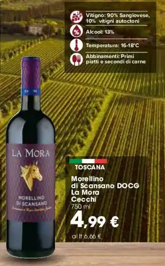 Carrefour La Mora Cecchi Morellino di Scansano DOCG 750ml offerta