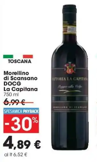 Carrefour La Capitana Morellino di Scansano DOCG 750ml offerta