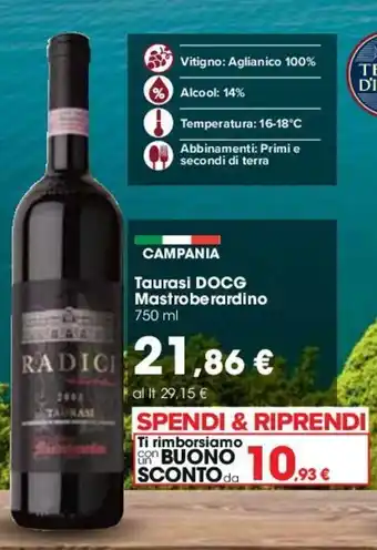 Taurasi DOCG Mastroberardino 750ml