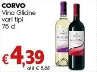 Marotta CORVO Vino Glicine vari tipi 75 cl offerta