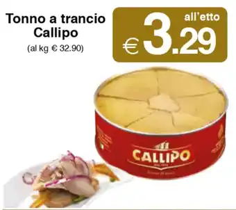 Sì con te Tonno a trancio Callipo offerta