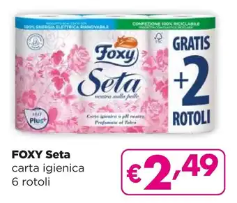 La Saponeria FOXY Seta carta igienica 6 rotoli offerta