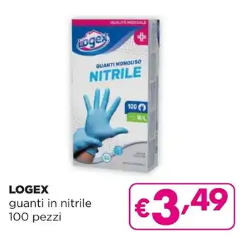 LOGEX guanti in nitrile 100 pezzi
