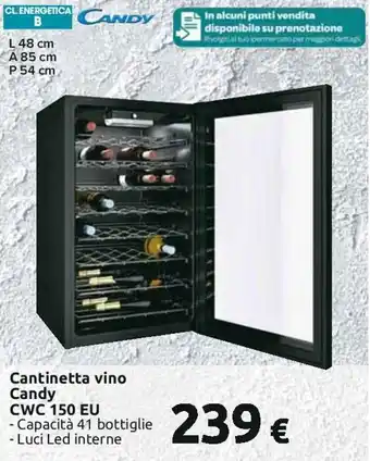 Carrefour Candy Cantinetta vino CWC 150 EU offerta