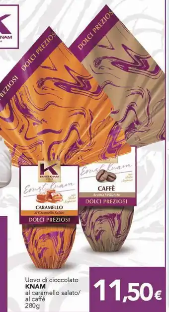 Altasfera Uovo di cioccolato KNAM al caramello salato/ al caffé 280g offerta