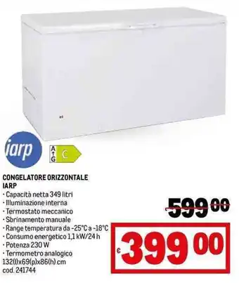 Metro CONGELATORE ORIZZONTALE IARP offerta