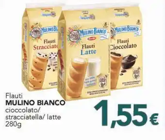 Altasfera Flauti MULINO BIANCO cioccolato/ stracciatella/latte 280g offerta