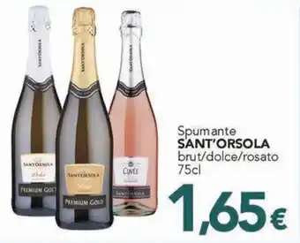 Altasfera Spumante SANT'ORSOLA brut/dolce/rosato 75cl offerta