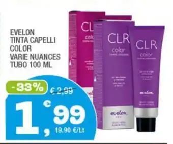 Splendidi e Splendenti EVELON TINTA CAPELLI COLOR VARIE NUANCES TUBO 100 ML offerta