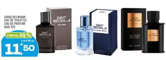 DAVID BECKHAM EAU DE TOILETTE/ EAU DE PARFUM VARI TIPI