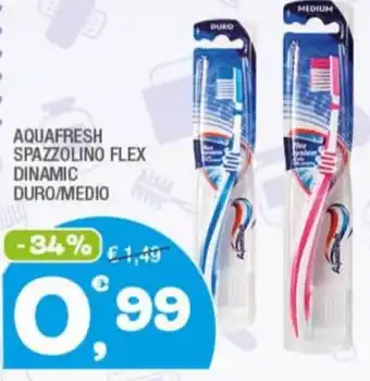 Splendidi e Splendenti AQUAFRESH SPAZZOLINO FLEX DINAMIC DURO/MEDIO offerta