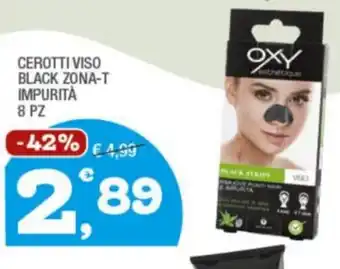 CEROTTI VISO BLACK ZONA-T IMPURITÀ 8 PZ