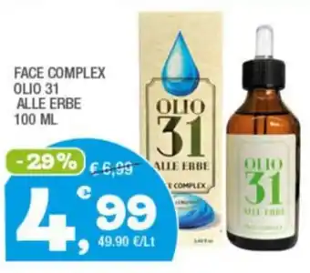 FACE COMPLEX OLIO 31 ALLE ERBE 100 ml