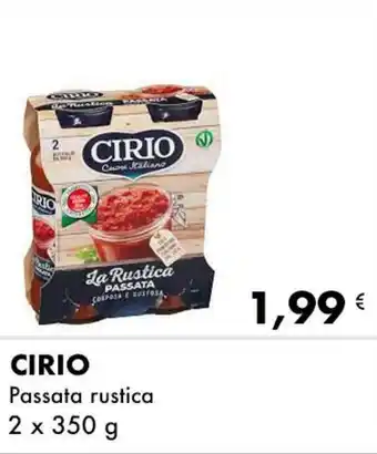 Iper Tosano CIRIO Passata rustica 2 x 350 g offerta