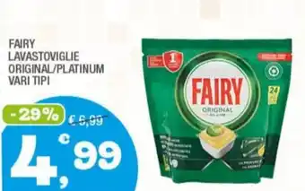 Splendidi e Splendenti FAIRY LAVASTOVIGLIE ORIGINAL/PLATINUM VARI TIPI offerta