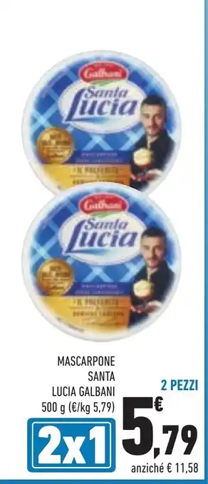 Conad MASCARPONE SANTA LUCIA GALBANI 500 g offerta