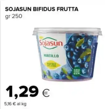Tigre SOJASUN BIFIDUS FRUTTA gr 250 offerta