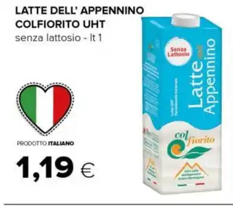 Tigre LATTE DELL' APPENNINO COLFIORITO UHT senza lattosio - It 1 offerta
