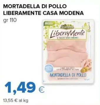 Tigre MORTADELLA DI POLLO LIBERAMENTE CASA MODENA gr 110 offerta