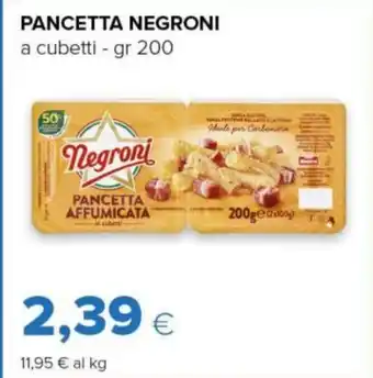 Tigre PANCETTA NEGRONI a cubetti - gr 200 offerta