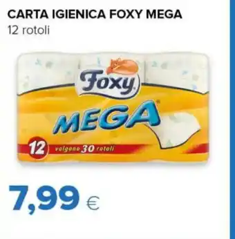 Tigre CARTA IGIENICA FOXY MEGA 12 rotoli offerta