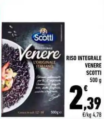 Conad City RISO INTEGRALE VENERE SCOTTI 500 g offerta