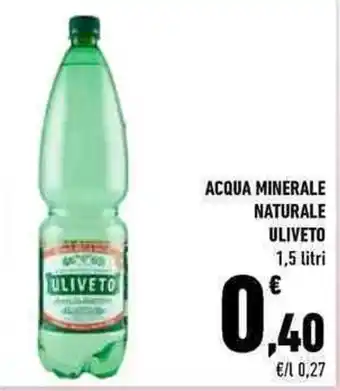 Conad City ACQUA MINERALE NATURALE ULIVETO 1,5 litri offerta