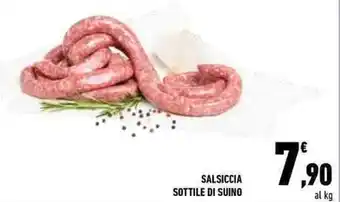 Conad City SALSICCIA SOTTILE DI SUINO offerta