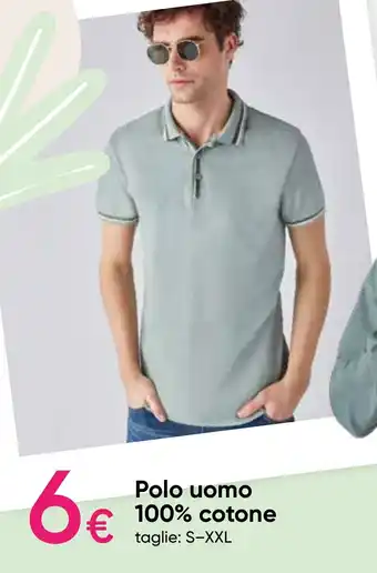 Polo uomo 100% cotone
