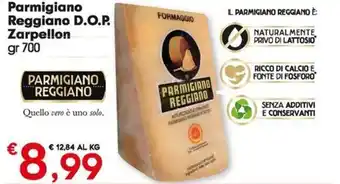 DeSpar Express Parmigiano Reggiano D.O.P. Zarpellon gr 700 offerta