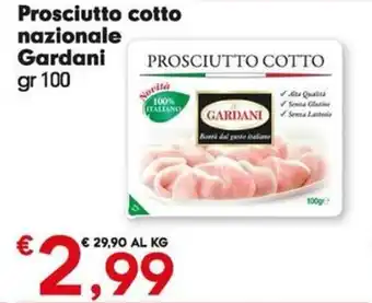 DeSpar Express Prosciutto cotto nazionale Gardani gr 100 offerta