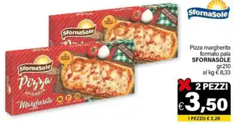 Ard Discount Pizza Margherita formato pala SFORNASOLE gr 210 offerta