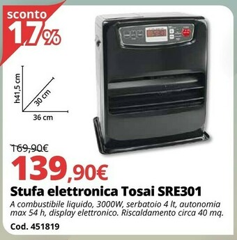 Stufa Elettronica Tosai SRE301