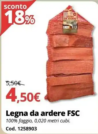 Brico Io Legna Da Ardere FSC offerta