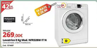 Brico Io Lavatrice 8 Kg Mod. NFR328W IT N offerta