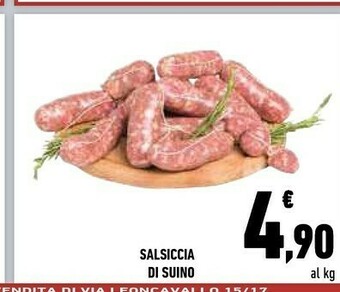 Conad Salsiccia Di Suino offerta