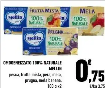 Conad Mellin Omogeneizzato 100% offerta